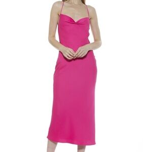 Alexia Admor Dionne Dress Hot Pink